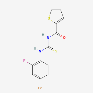 N-[(4-bromo-2-fluorophenyl)carbamothioyl]thiophene-2-carboxamide