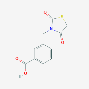 3-[(2,4-Dioxo-1,3-thiazolidin-3-yl)methyl]benzoic acid