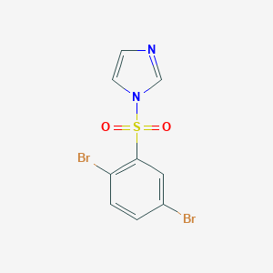 molecular formula C9H6Br2N2O2S B369545 1-(2,5-Dibromophenyl)sulfonylimidazole CAS No. 853903-07-8