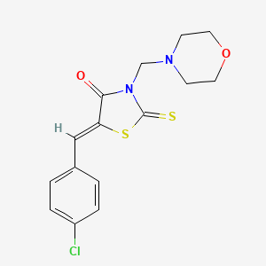 5-(4-chlorobenzylidene)-3-(4-morpholinylmethyl)-2-thioxo-1,3-thiazolidin-4-one