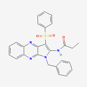 N-[1-benzyl-3-(phenylsulfonyl)-1H-pyrrolo[2,3-b]quinoxalin-2-yl]propanamide