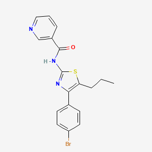 N-[4-(4-bromophenyl)-5-propyl-1,3-thiazol-2-yl]pyridine-3-carboxamide