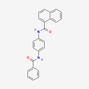 N-(4-benzamidophenyl)naphthalene-1-carboxamide