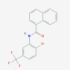 N-[2-bromo-5-(trifluoromethyl)phenyl]-1-naphthamide