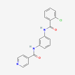 N-{3-[(2-chlorobenzoyl)amino]phenyl}isonicotinamide