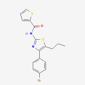 N-[4-(4-bromophenyl)-5-propyl-1,3-thiazol-2-yl]-2-thiophenecarboxamide