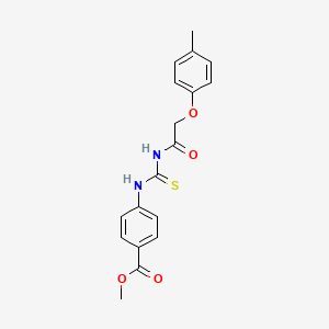 methyl 4-[({[(4-methylphenoxy)acetyl]amino}carbonothioyl)amino]benzoate