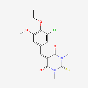 5-(3-chloro-4-ethoxy-5-methoxybenzylidene)-1,3-dimethyl-2-thioxodihydro-4,6(1H,5H)-pyrimidinedione