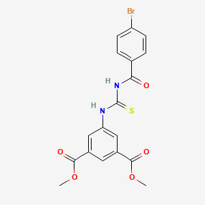 dimethyl 5-({[(4-bromobenzoyl)amino]carbonothioyl}amino)isophthalate