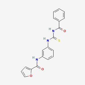 N-(3-{[(benzoylamino)carbonothioyl]amino}phenyl)-2-furamide