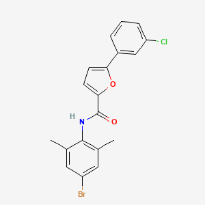 N-(4-bromo-2,6-dimethylphenyl)-5-(3-chlorophenyl)-2-furamide