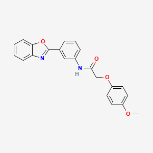 N-[3-(1,3-benzoxazol-2-yl)phenyl]-2-(4-methoxyphenoxy)acetamide