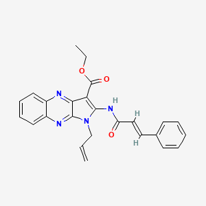 ethyl 1-allyl-2-(cinnamoylamino)-1H-pyrrolo[2,3-b]quinoxaline-3-carboxylate