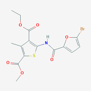 4-Ethyl 2-methyl 5-[(5-bromo-2-furoyl)amino]-3-methyl-2,4-thiophenedicarboxylate