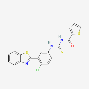 N-({[3-(1,3-benzothiazol-2-yl)-4-chlorophenyl]amino}carbonothioyl)-2-thiophenecarboxamide