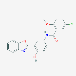 N-[3-(1,3-benzoxazol-2-yl)-4-hydroxyphenyl]-5-chloro-2-methoxybenzamide