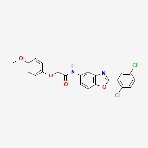 N-[2-(2,5-dichlorophenyl)-1,3-benzoxazol-5-yl]-2-(4-methoxyphenoxy)acetamide