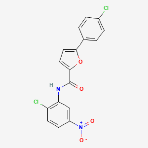 N-(2-chloro-5-nitrophenyl)-5-(4-chlorophenyl)-2-furamide