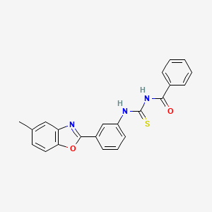 N-({[3-(5-methyl-1,3-benzoxazol-2-yl)phenyl]amino}carbonothioyl)benzamide