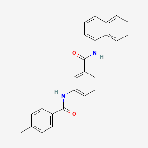 3-[(4-methylbenzoyl)amino]-N-1-naphthylbenzamide