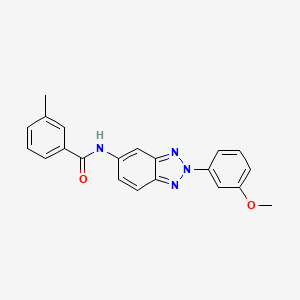 N-[2-(3-methoxyphenyl)-2H-1,2,3-benzotriazol-5-yl]-3-methylbenzamide