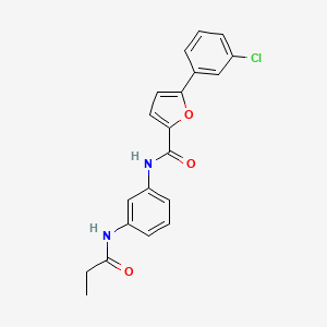 5-(3-chlorophenyl)-N-[3-(propionylamino)phenyl]-2-furamide