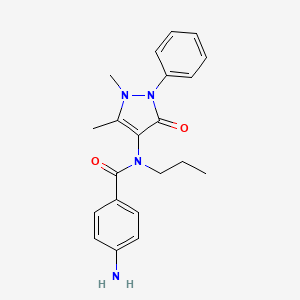 4-amino-N-(1,5-dimethyl-3-oxo-2-phenyl-2,3-dihydro-1H-pyrazol-4-yl)-N-propylbenzamide