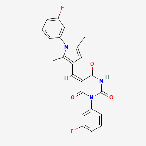 1-(3-fluorophenyl)-5-{[1-(3-fluorophenyl)-2,5-dimethyl-1H-pyrrol-3-yl]methylene}-2,4,6(1H,3H,5H)-pyrimidinetrione