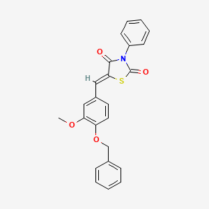 5-[4-(benzyloxy)-3-methoxybenzylidene]-3-phenyl-1,3-thiazolidine-2,4-dione