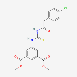 dimethyl 5-[({[(4-chlorophenyl)acetyl]amino}carbonothioyl)amino]isophthalate