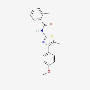 N-[4-(4-ethoxyphenyl)-5-methyl-1,3-thiazol-2-yl]-2-methylbenzamide