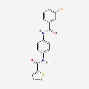 N-{4-[(3-bromobenzoyl)amino]phenyl}-2-thiophenecarboxamide