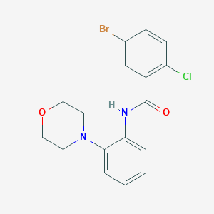 5-bromo-2-chloro-N-(2-morpholin-4-ylphenyl)benzamide