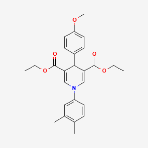 diethyl 1-(3,4-dimethylphenyl)-4-(4-methoxyphenyl)-1,4-dihydro-3,5-pyridinedicarboxylate