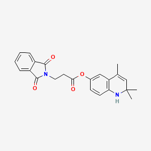 2,2,4-trimethyl-1,2-dihydro-6-quinolinyl 3-(1,3-dioxo-1,3-dihydro-2H-isoindol-2-yl)propanoate