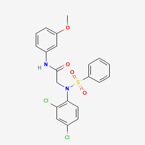 N~2~-(2,4-dichlorophenyl)-N-(3-methoxyphenyl)-N~2~-(phenylsulfonyl)glycinamide