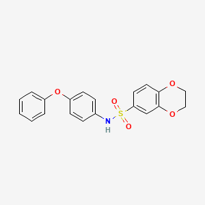 N-(4-phenoxyphenyl)-2,3-dihydro-1,4-benzodioxine-6-sulfonamide