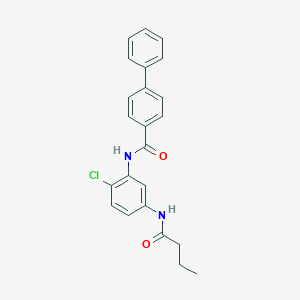 N-[5-(butanoylamino)-2-chlorophenyl]-4-phenylbenzamide