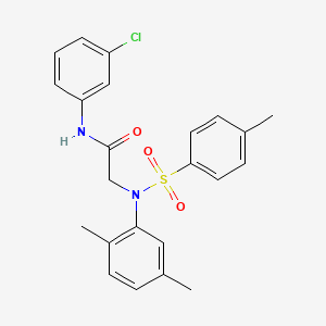 N~1~-(3-chlorophenyl)-N~2~-(2,5-dimethylphenyl)-N~2~-[(4-methylphenyl)sulfonyl]glycinamide