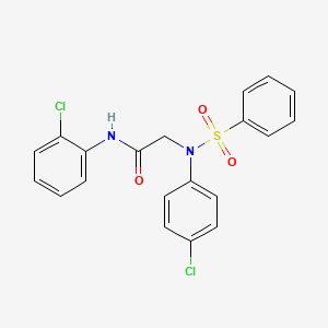 N~1~-(2-chlorophenyl)-N~2~-(4-chlorophenyl)-N~2~-(phenylsulfonyl)glycinamide