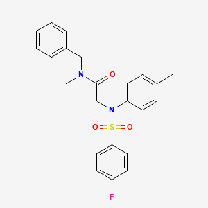 N~1~-benzyl-N~2~-[(4-fluorophenyl)sulfonyl]-N~1~-methyl-N~2~-(4-methylphenyl)glycinamide