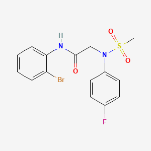 N~1~-(2-bromophenyl)-N~2~-(4-fluorophenyl)-N~2~-(methylsulfonyl)glycinamide