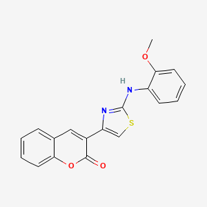 3-{2-[(2-methoxyphenyl)amino]-1,3-thiazol-4-yl}-2H-chromen-2-one