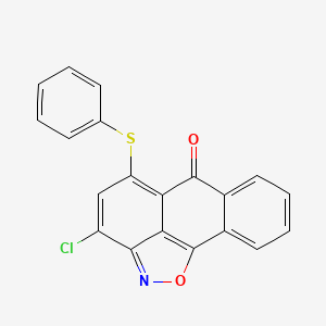 3-chloro-5-(phenylthio)-6H-anthra[1,9-cd]isoxazol-6-one