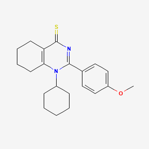 1-cyclohexyl-2-(4-methoxyphenyl)-5,6,7,8-tetrahydro-4(1H)-quinazolinethione