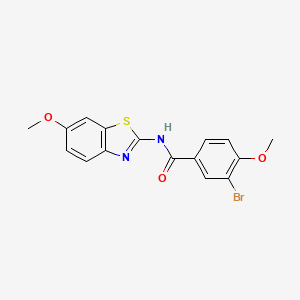 3-bromo-4-methoxy-N-(6-methoxy-1,3-benzothiazol-2-yl)benzamide