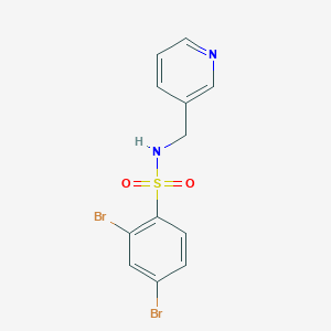 molecular formula C12H10Br2N2O2S B3696777 2,4-dibromo-N-(3-pyridinylmethyl)benzenesulfonamide 