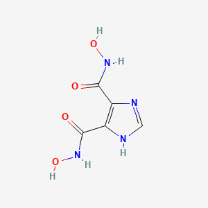 molecular formula C5H6N4O4 B3696784 N,N'-dihydroxy-1H-imidazole-4,5-dicarboxamide 