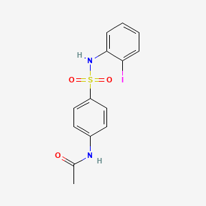 N-(4-{[(2-iodophenyl)amino]sulfonyl}phenyl)acetamide