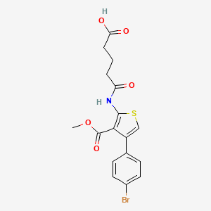 5-{[4-(4-bromophenyl)-3-(methoxycarbonyl)-2-thienyl]amino}-5-oxopentanoic acid